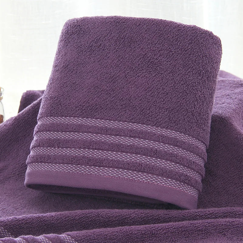 Striped Cotton Bath Towel Set