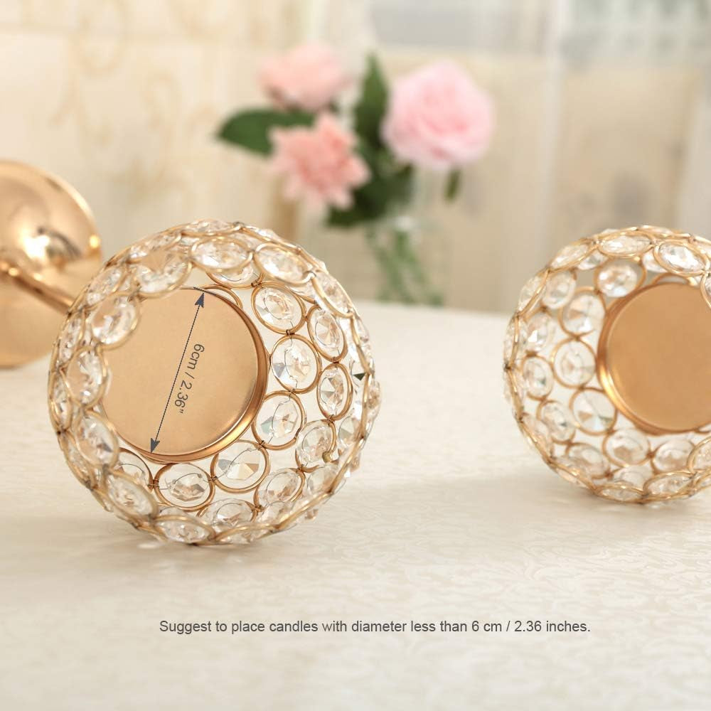 Pillar Crystal Candle Holders
