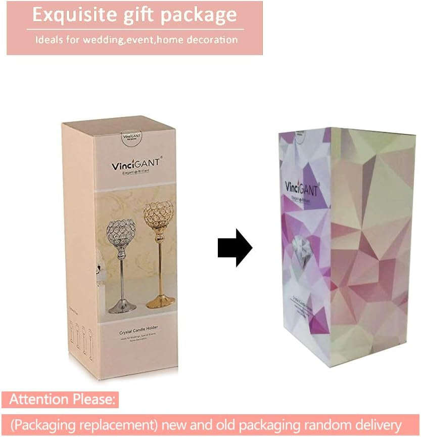 Pillar Crystal Candle Holders