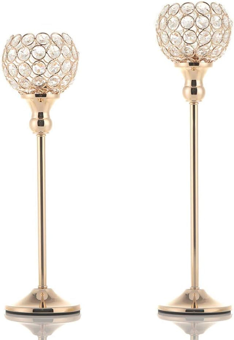 Pillar Crystal Candle Holders
