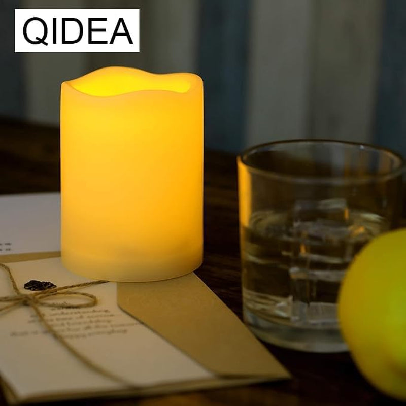 Outdoor Waterproof Battery Operated Flameless LED Pillar Candles