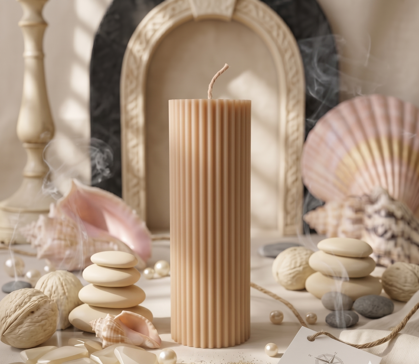 Ribbed Candle