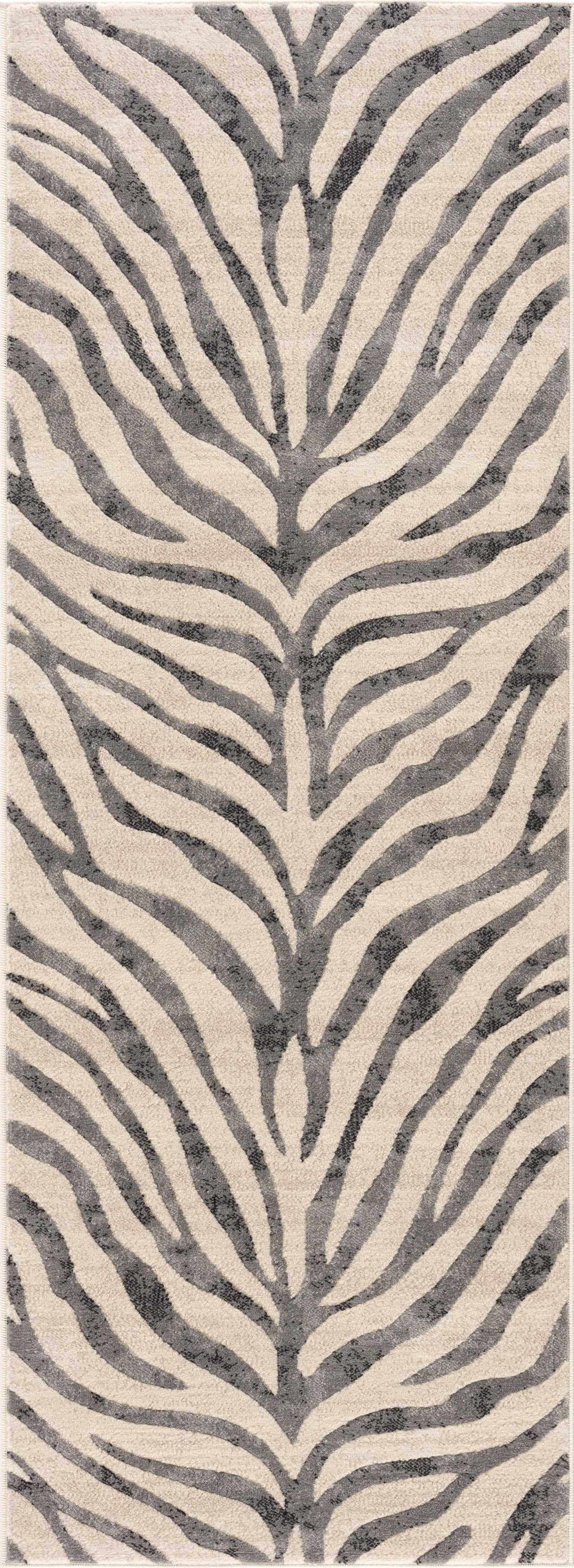 Zebra Print Area Rug