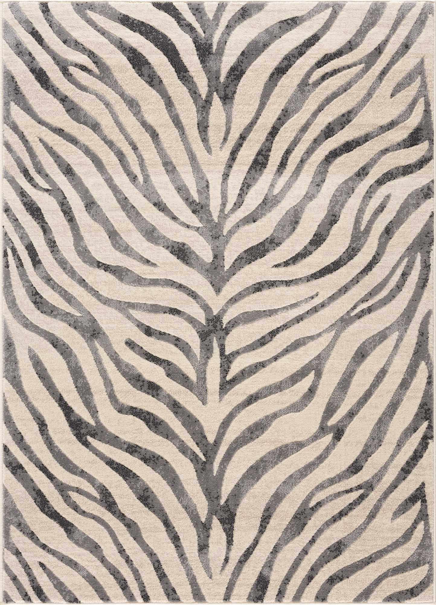 Zebra Print Area Rug