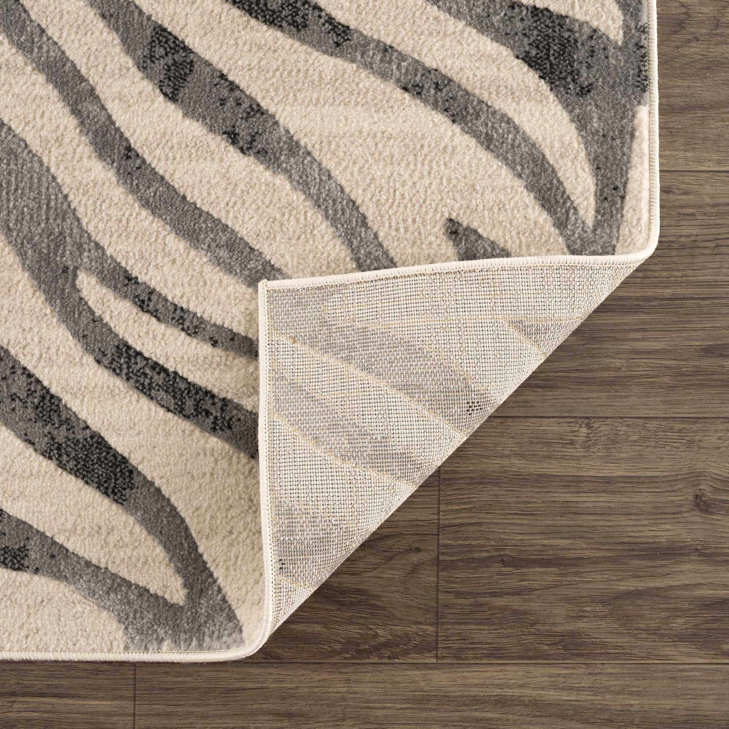Zebra Print Area Rug