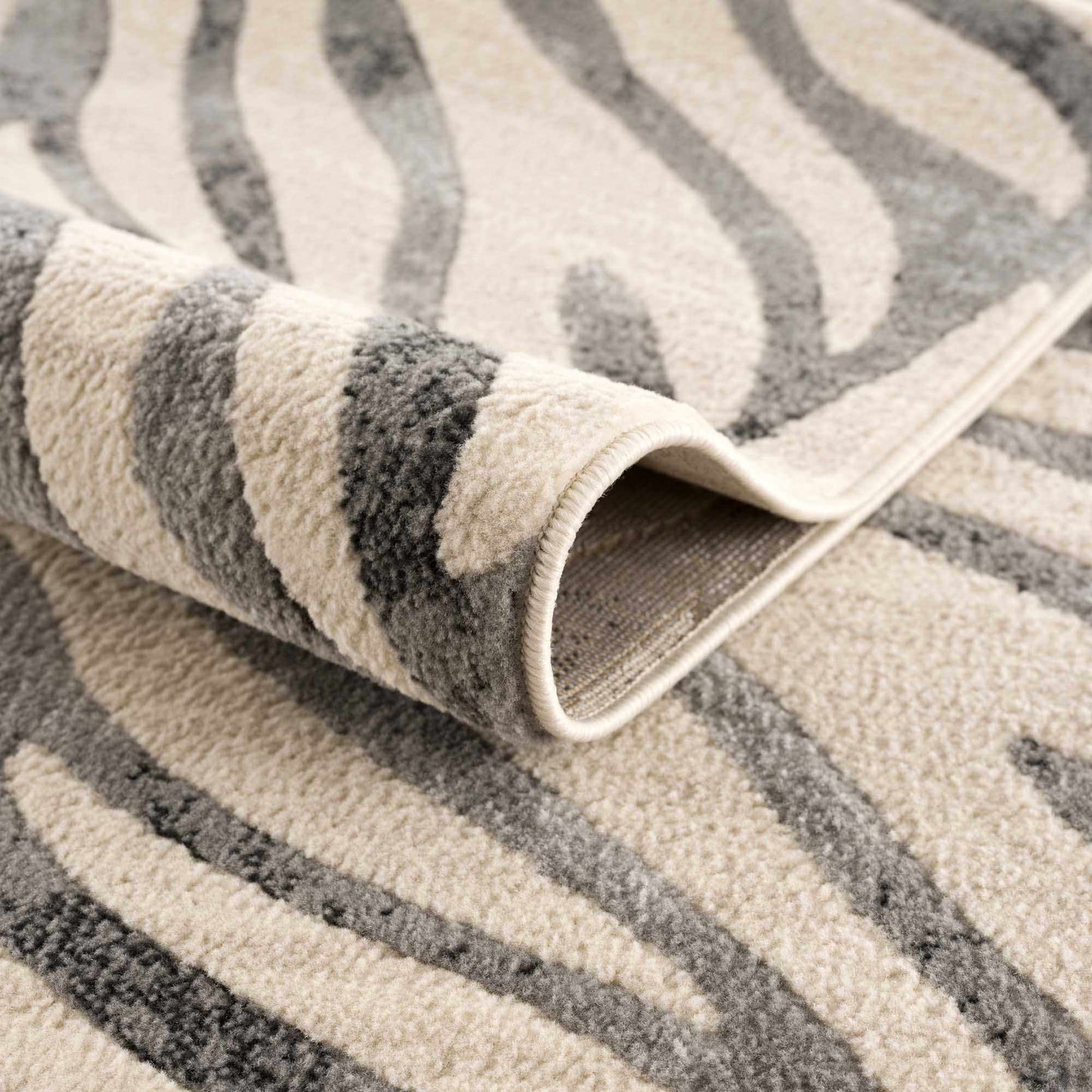 Zebra Print Area Rug