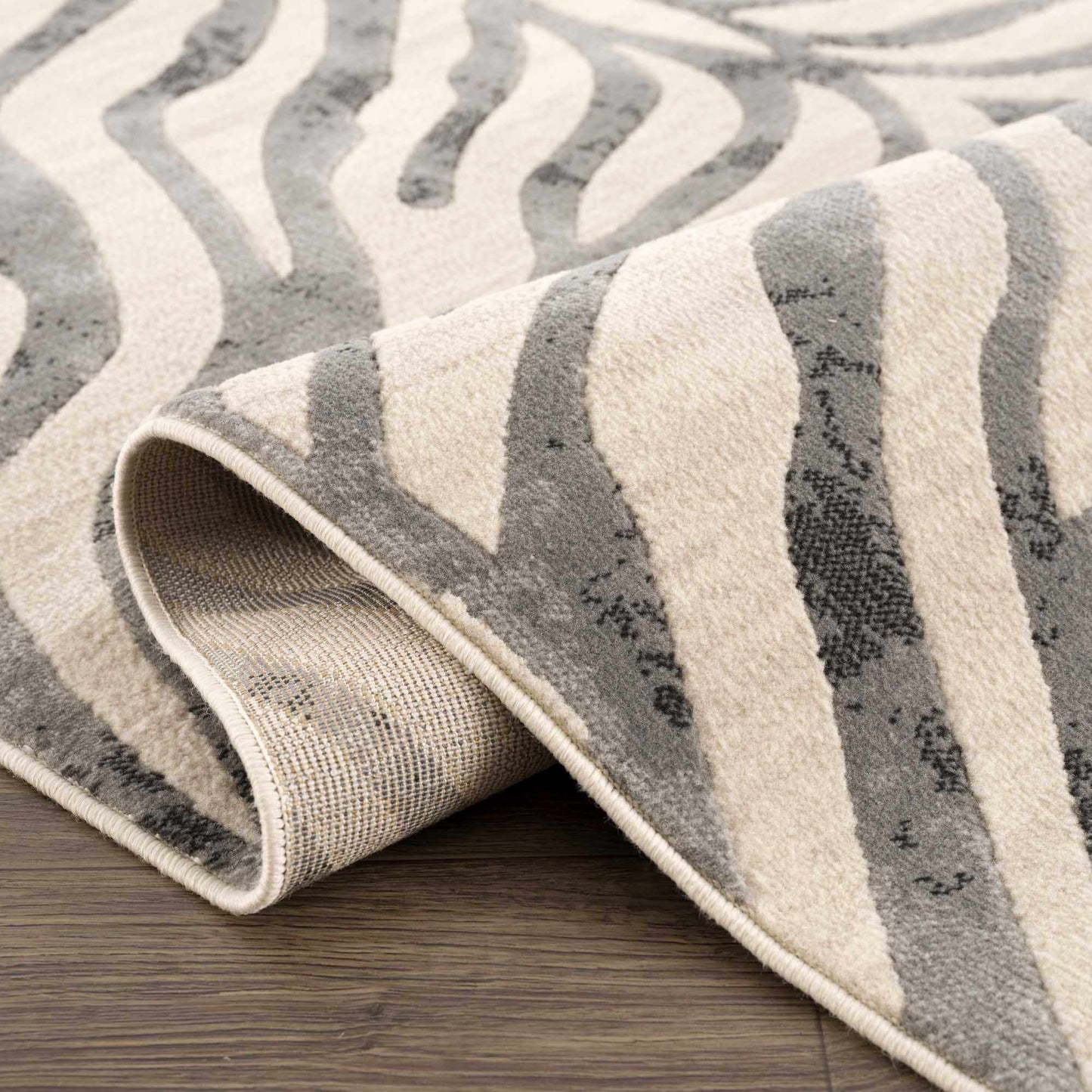 Zebra Print Area Rug
