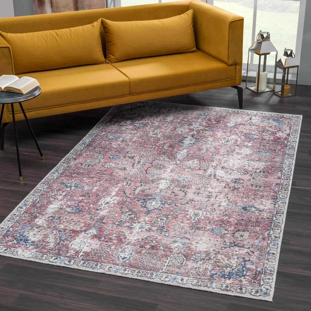 Burgundy Area Rug