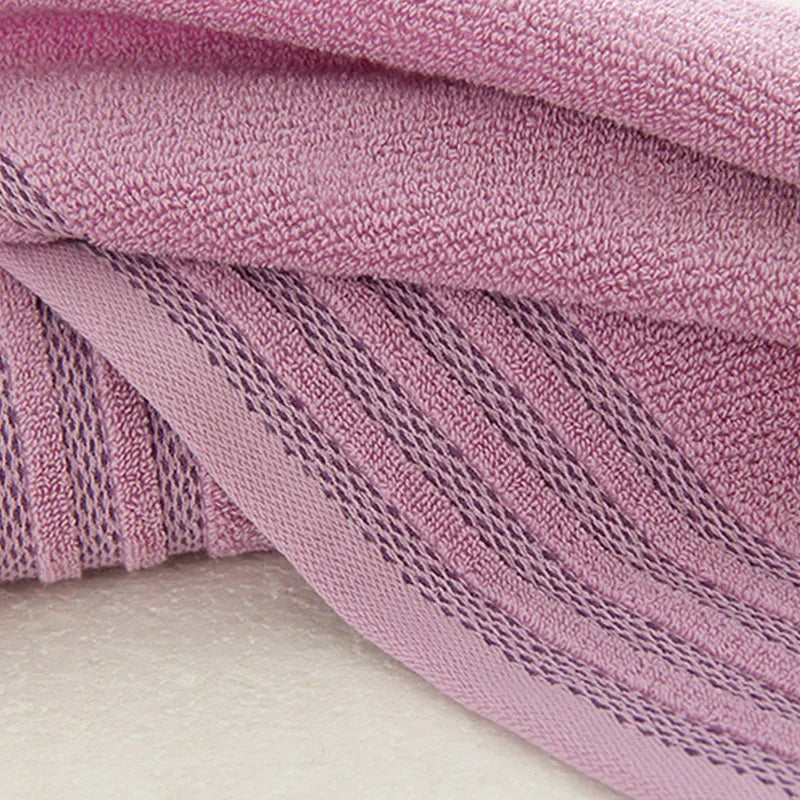 Striped Cotton Bath Towel Set