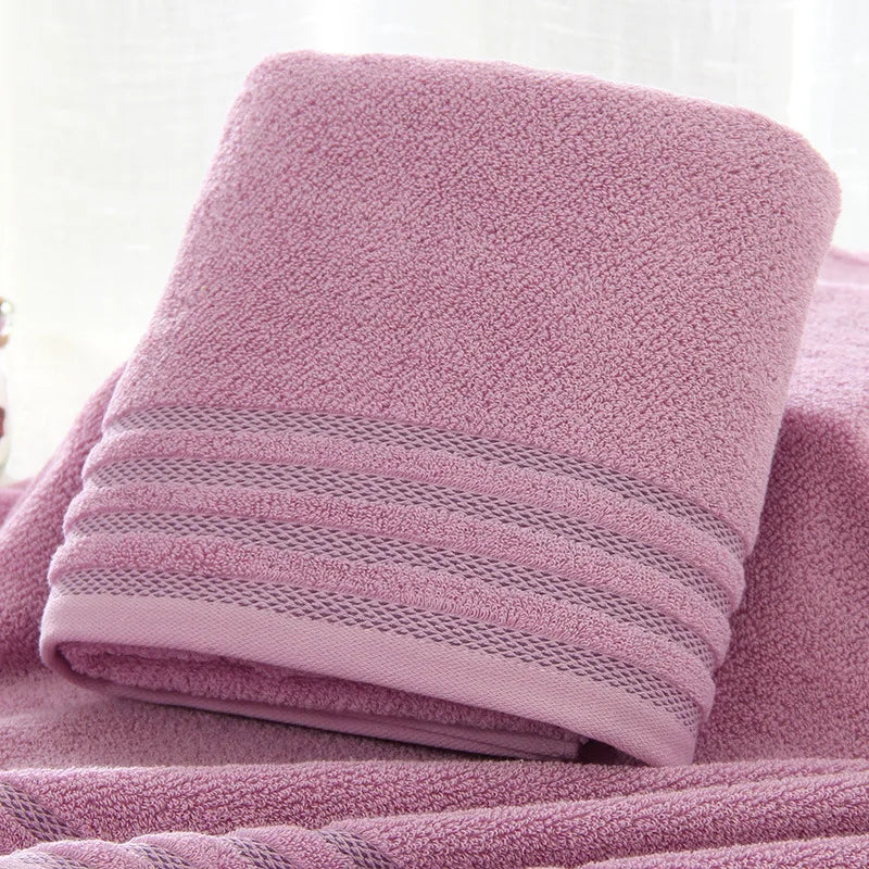 Striped Cotton Bath Towel Set