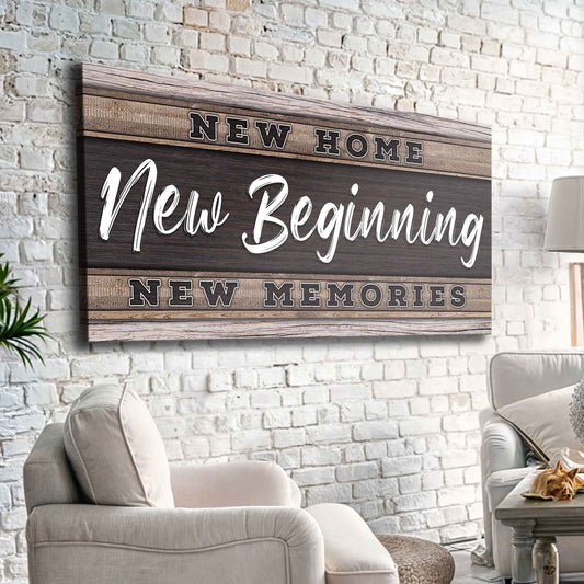 New Home, New Beginning Sign
