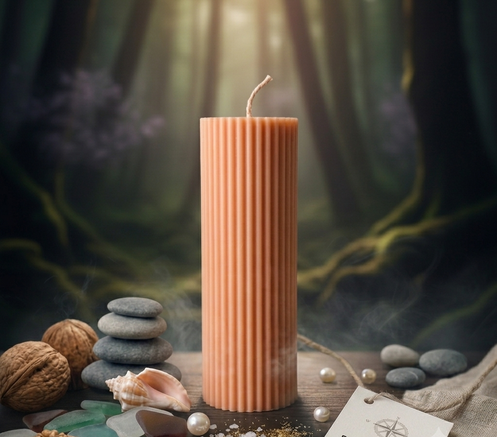 Ribbed Candle