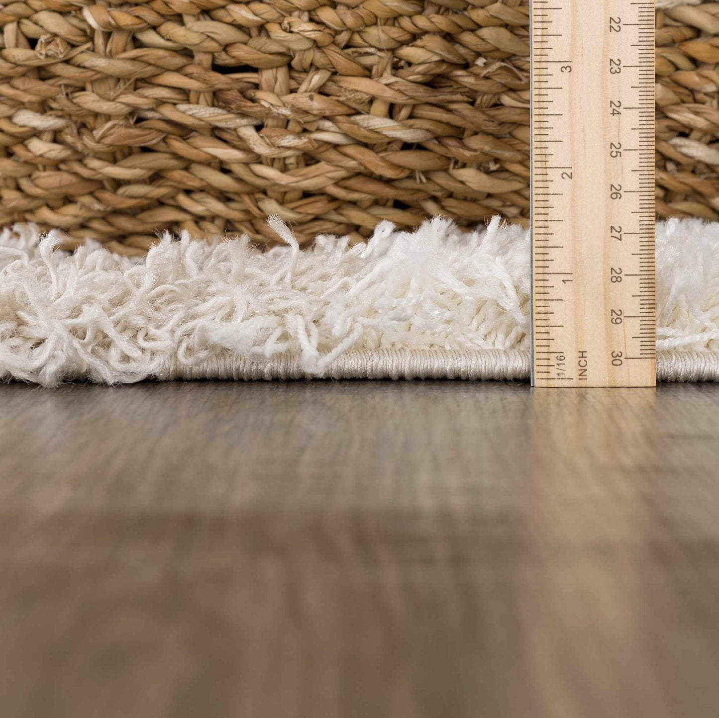 Light Brown Checkered Area Rug