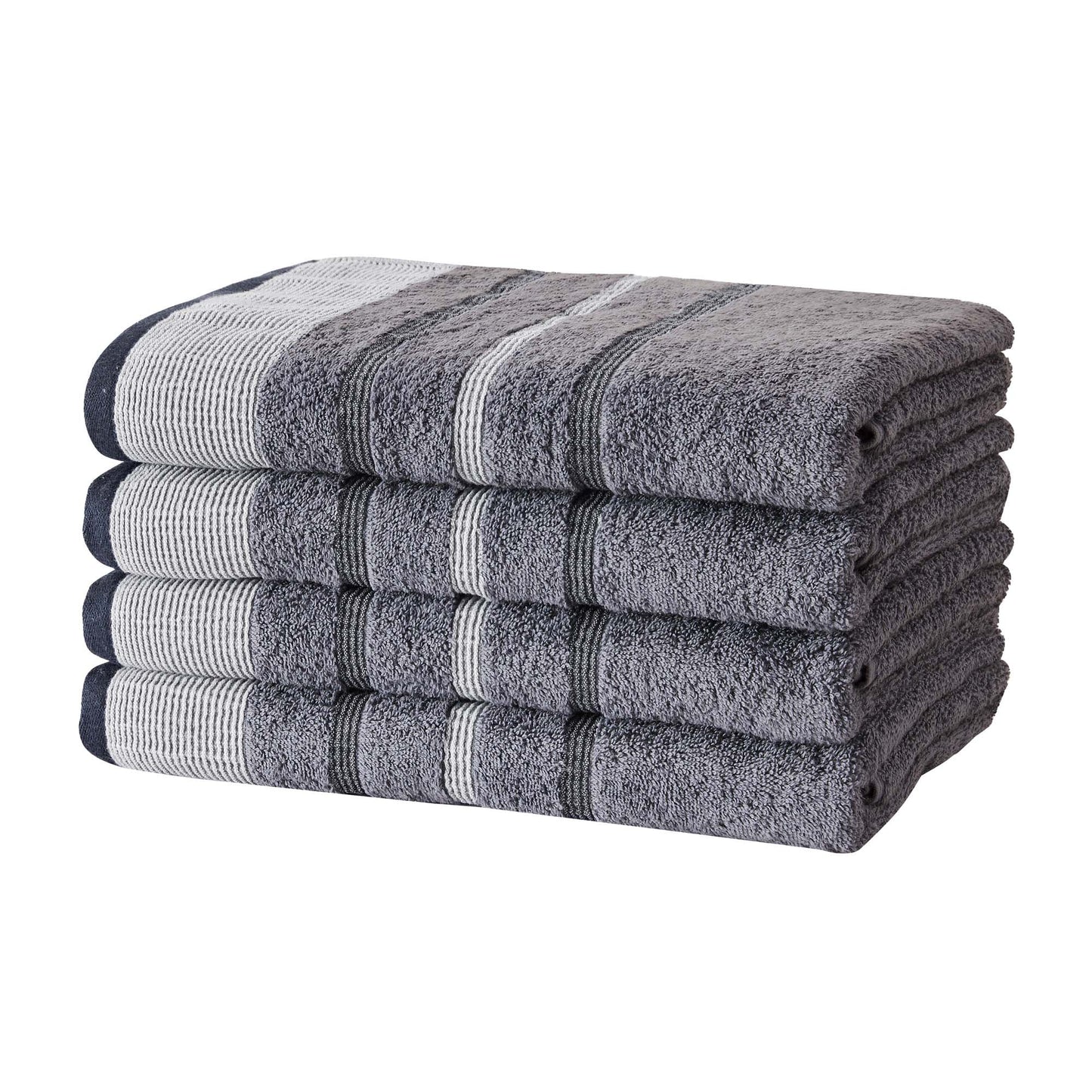 Striped Cotton Bath Towel Set
