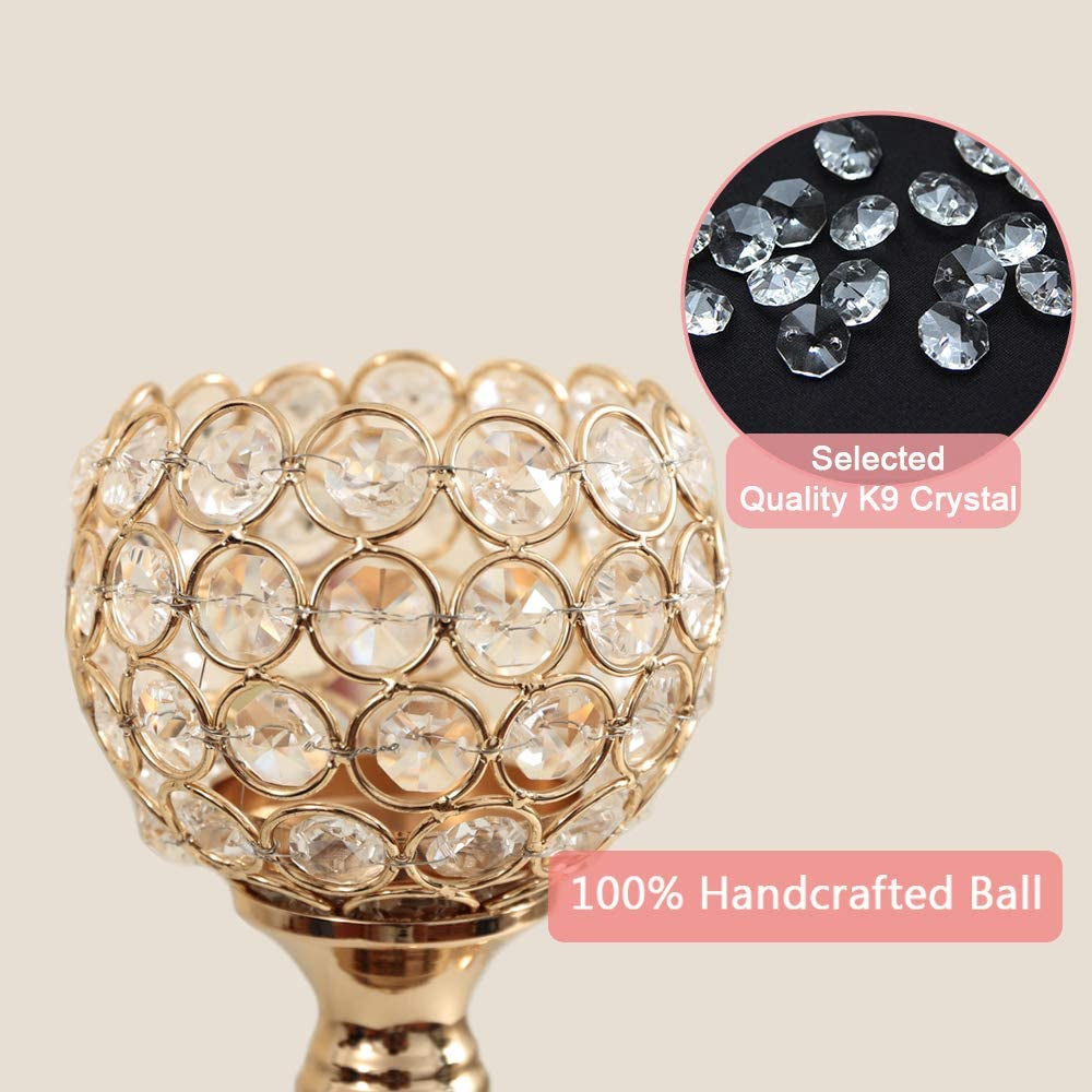 Pillar Crystal Candle Holders