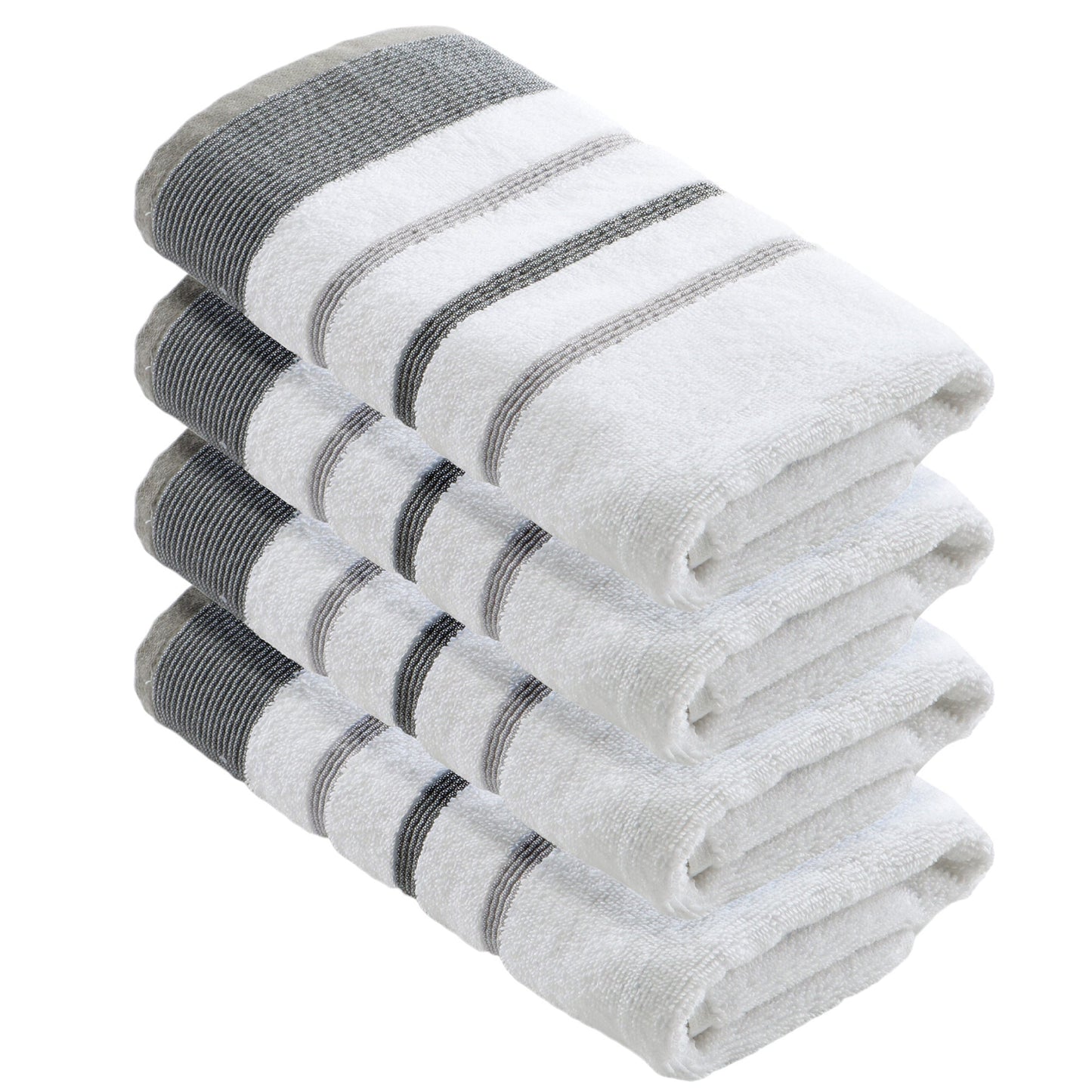Striped Cotton Bath Towel Set
