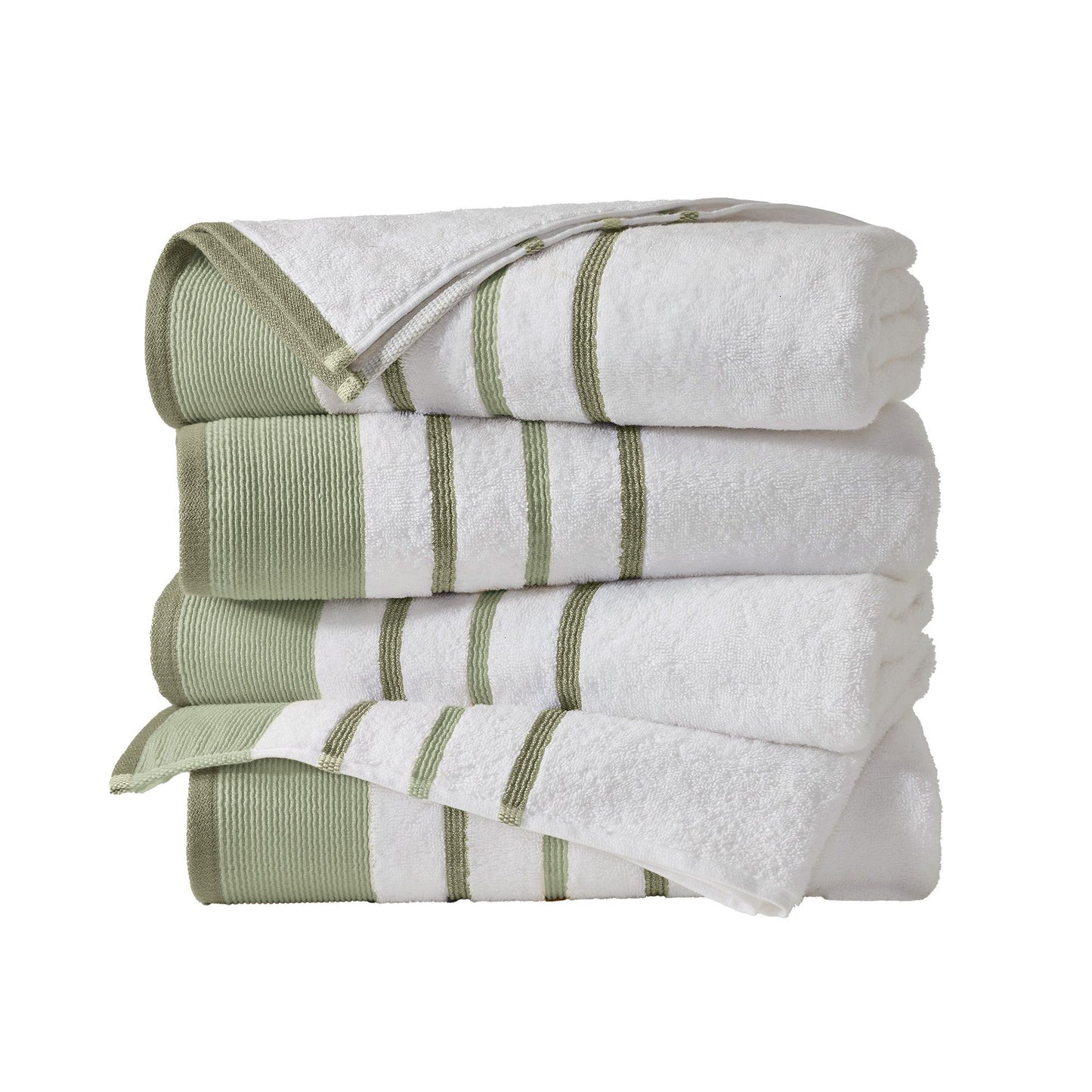 Striped Cotton Bath Towel Set