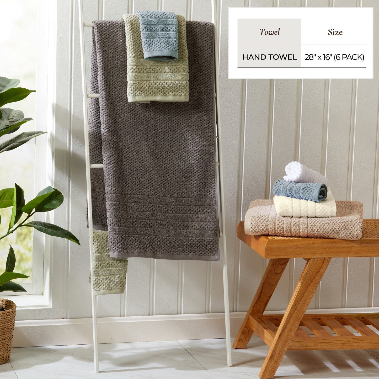 Checkered Bath Towel Set