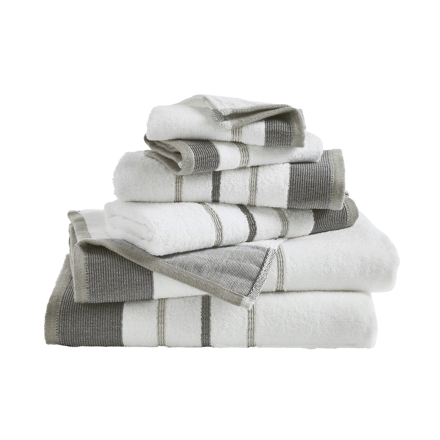 Striped Cotton Bath Towel Set
