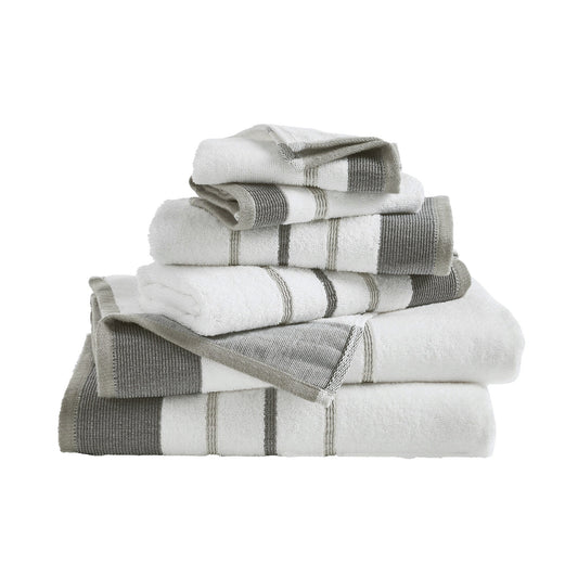 Striped Cotton Bath Towel Set