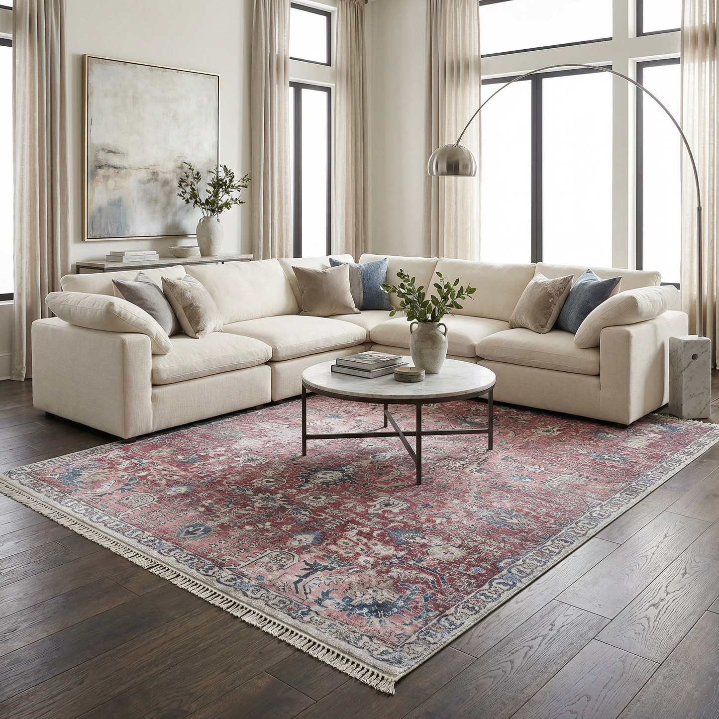 Burgundy Area Rug