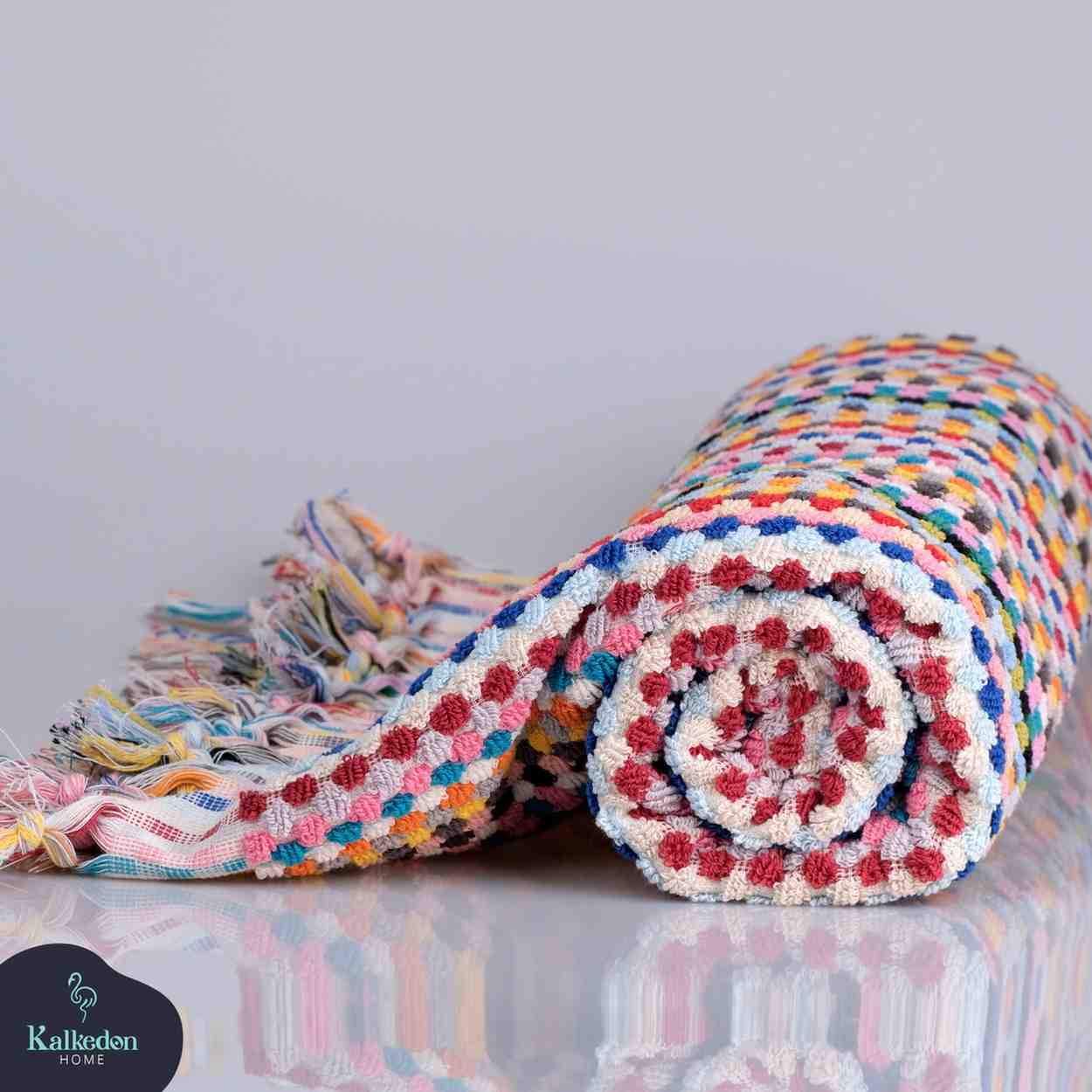 Pom Pom Bath Towel Set