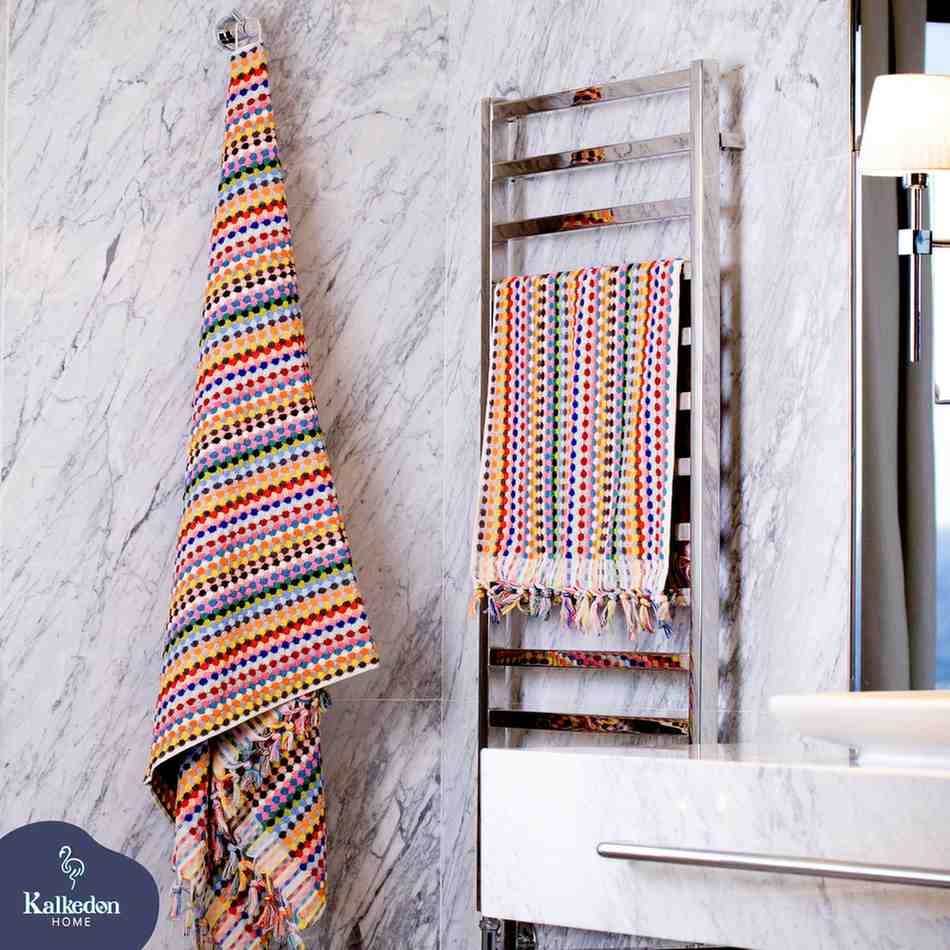 Pom Pom Bath Towel Set