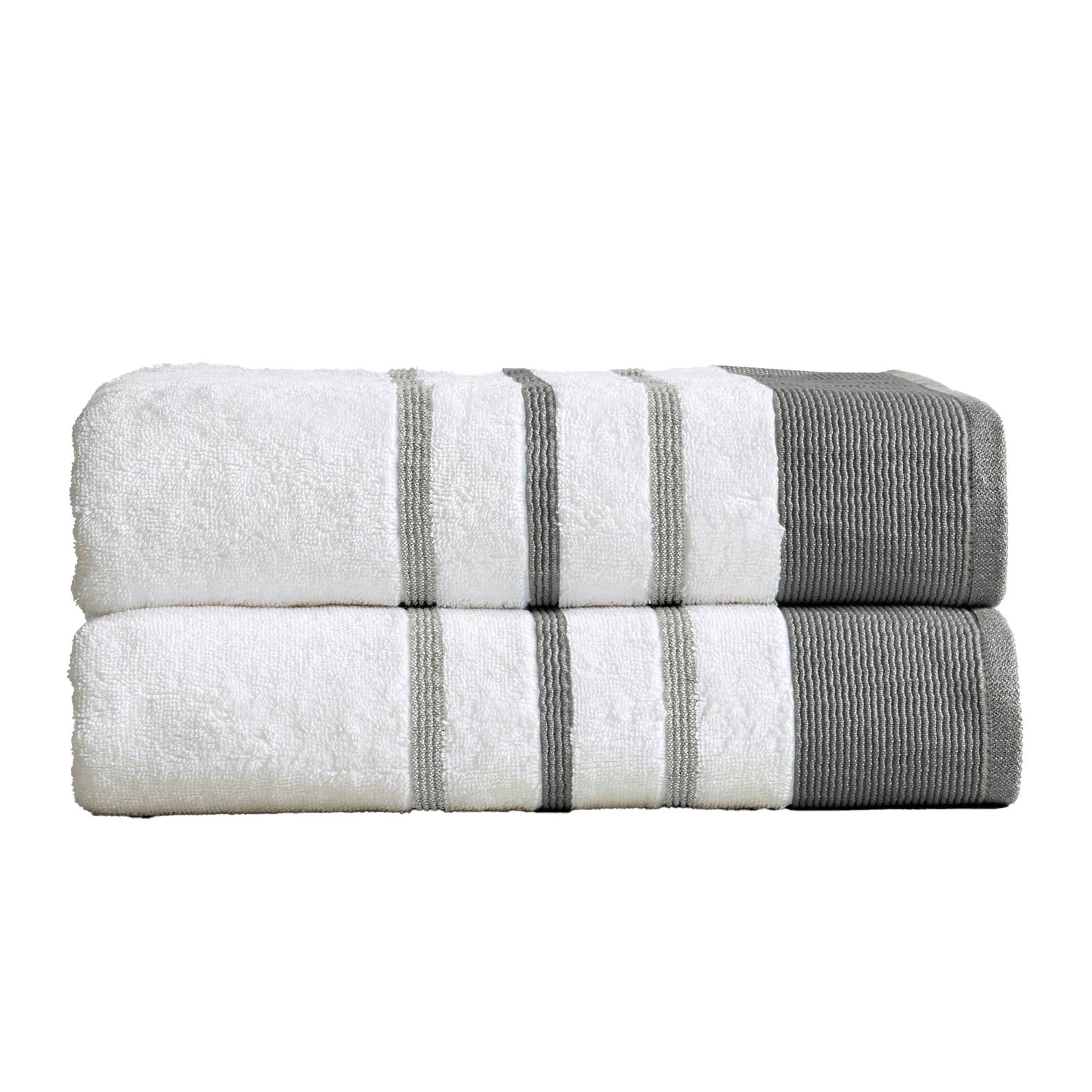 Striped Cotton Bath Towel Set