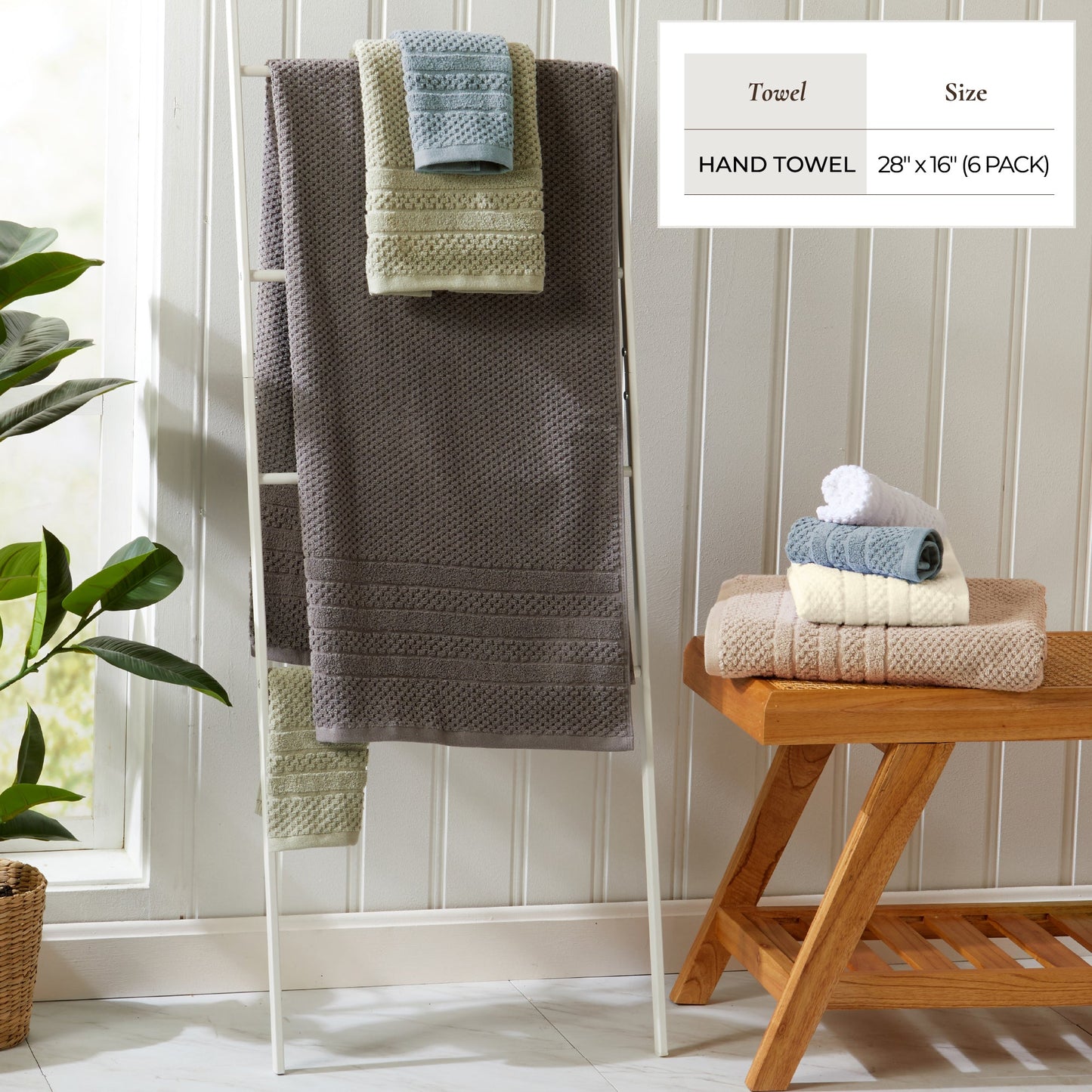 Checkered Bath Towel Set
